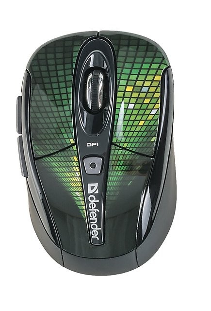 Мышь компьютерная Defender To-GO MS-585 Nano Disco Green