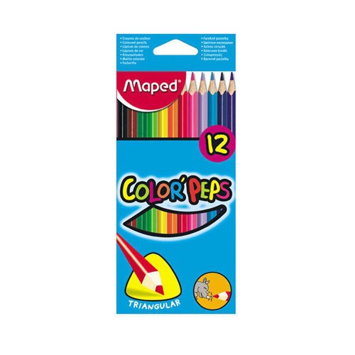 Карандаши цвет. Maped (12цв., Color`Peps)
