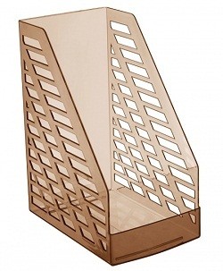 Лоток вертикальный STAMM XXL тонированный коричневый