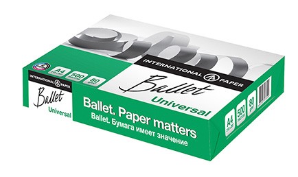 Бумага для офиса Ballet Universal A4 (сорт C+)