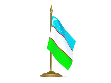 Флаг Узбекистана настольный без подставки