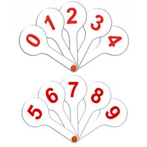 Касса (веер) цифры от 0 до 9