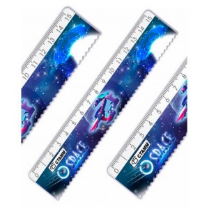 Линейка 15см с волнистым краем  Space