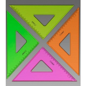 Треугольник 16см 45* NEON Cristal ассорти 100шт