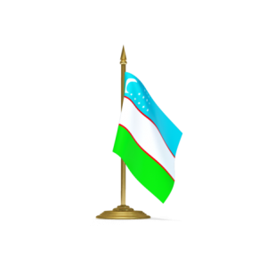 Флаг Узбекистана настольный без подставки